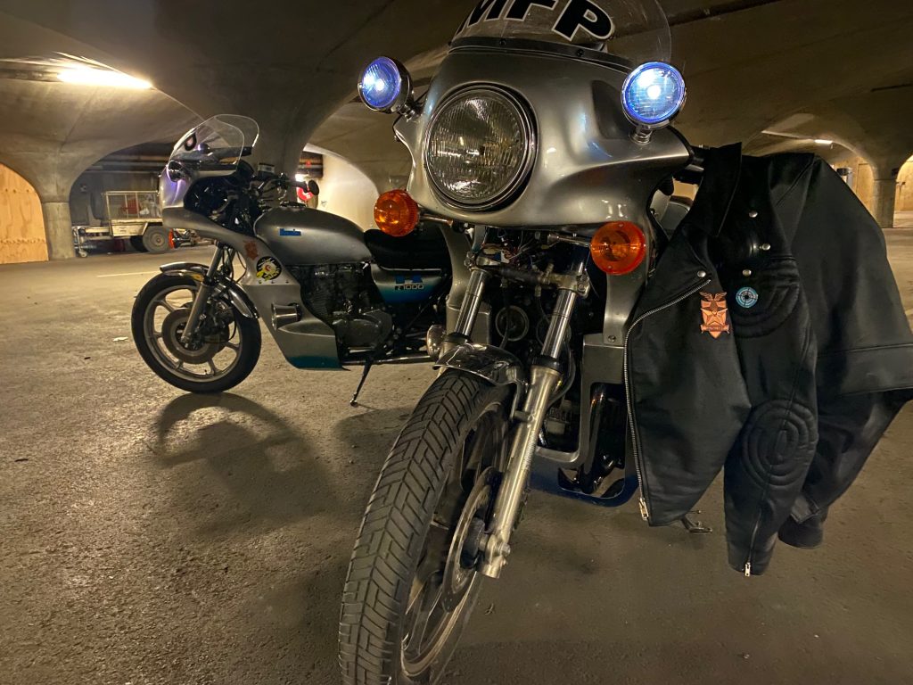 Mad-Max Goose Bikes parked at HQ