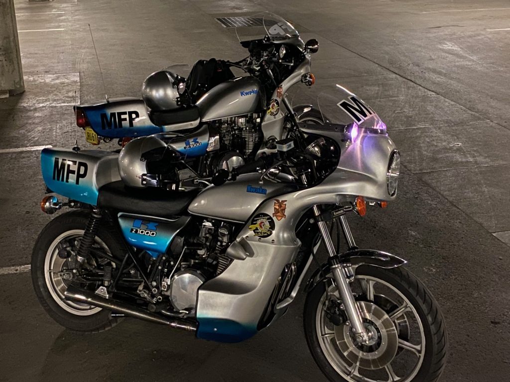 Mad-Max Goose Bikes in HQ arage